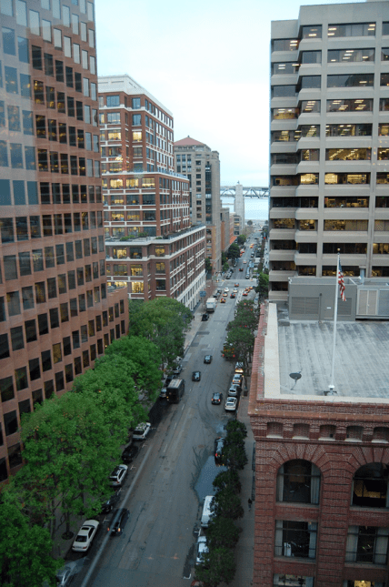 Nowhere to park on Spear street