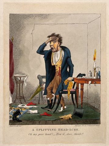 A man with an excruciating headache, Wikimedia Commons